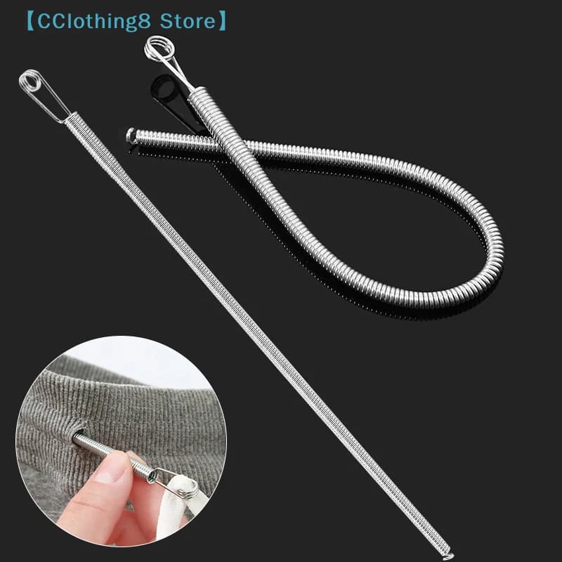 2/4 Pezzi Clip Flessibile a Molla per Infilare Cordoncini, Elastico per Pantaloni e Felpe, Cordino Flessibile Fai-da-te【AliS8】