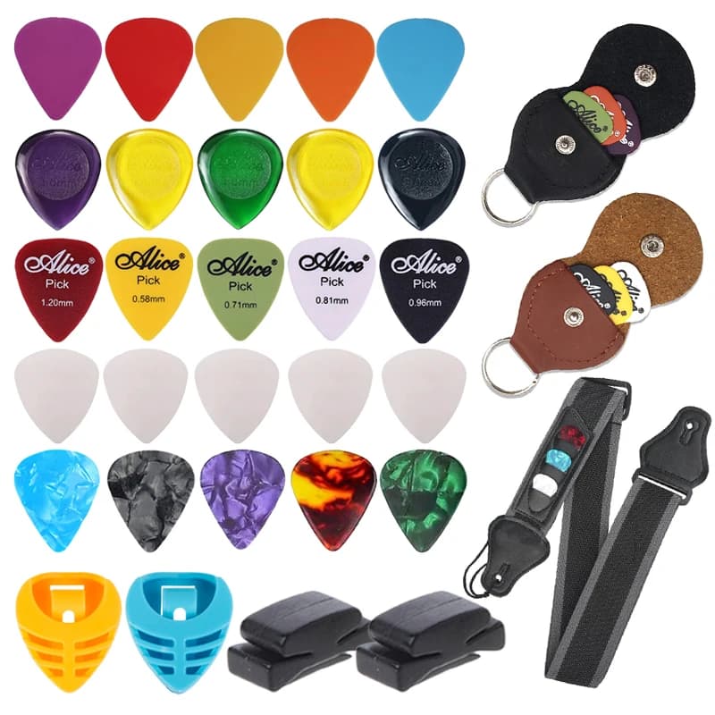 Supporto per riporre plettri per chitarra Clip/borsa/scatola Accessorio per strumenti a corda antiscivolo per chitarra elettrica acustica Basso Ukulele TMZ