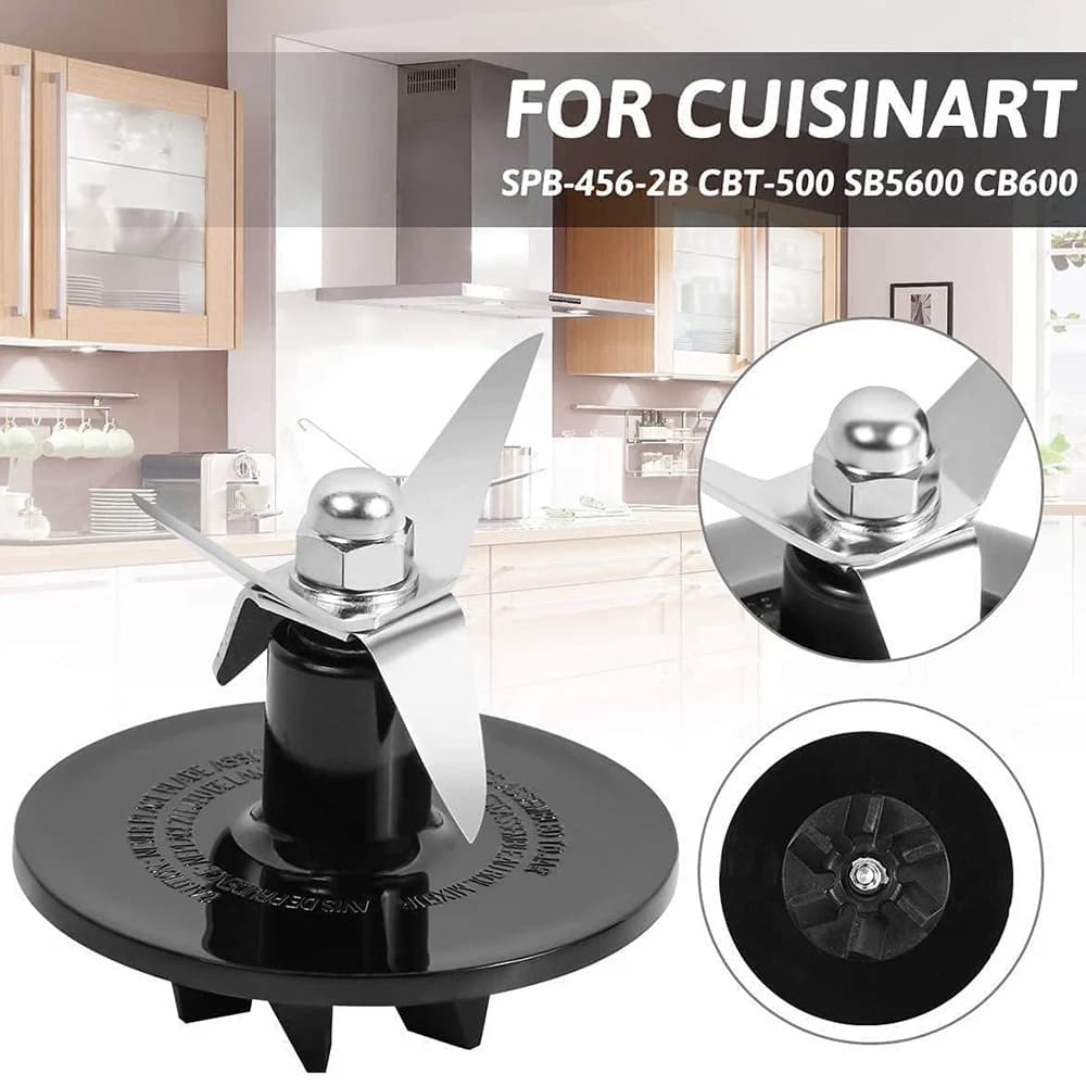 Replacement of compatible stainless steel blender blade cutting group for Cuisinart SPB-456-2B-A78U