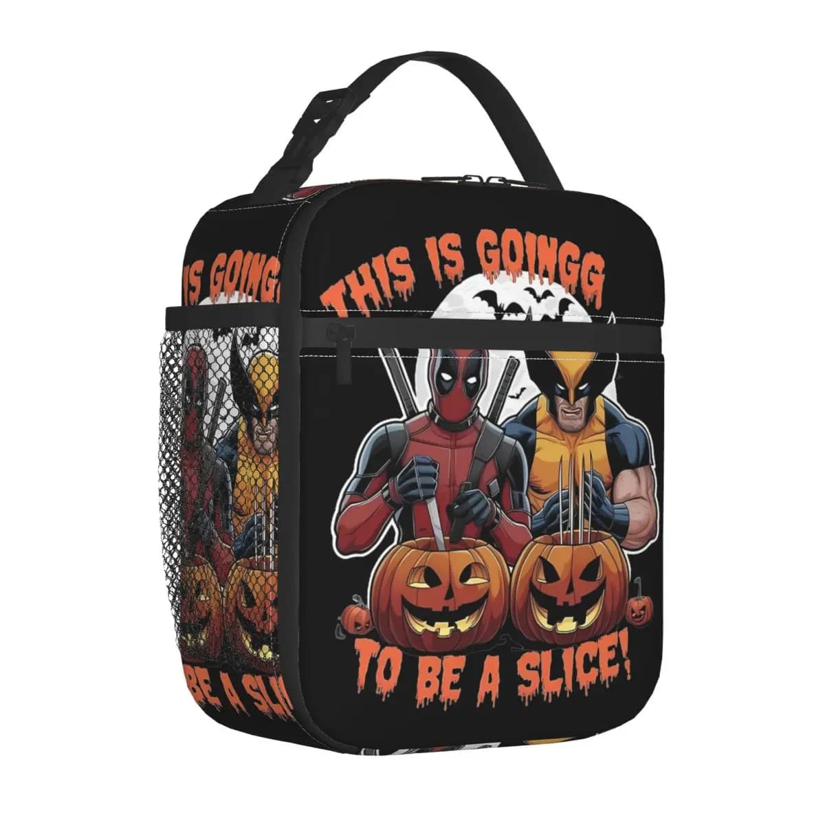 D-Deadpooles-Anime Borsa termica per il pranzo, borsa per alimenti, borsa termica riutilizzabile per il pranzo, per il picnic