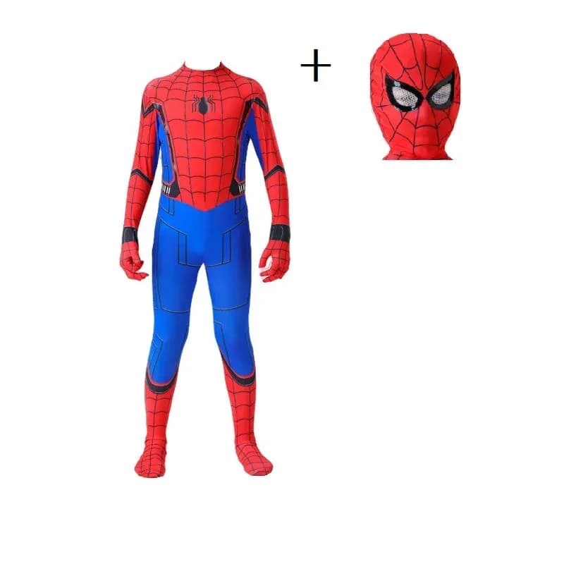 New Superhero Movie for Kids Cosplay Spiderman Costume Halloween Jumpsuit Costume for Kids and Adults Unisex
