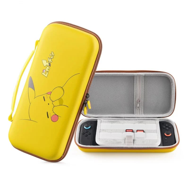 Pikachu Genger Storage Bag for Nintendo Switch 2 Anime Cartoon Handle Portable Travel Bag Durable Game Machine Storage Bags