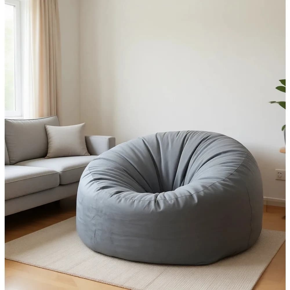 Large 120 cm ottoman with Memory Foam and Velvet Coating Washable, Soft Living Room Sofa, Bedroom & Gaming