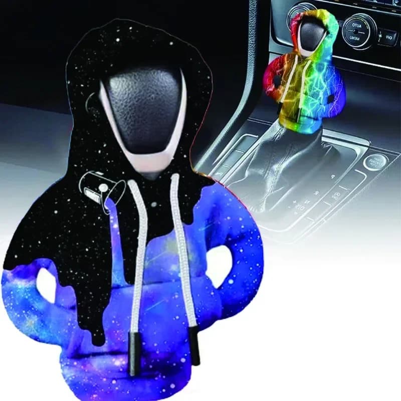 Nuova copertura del pomello del cambio per auto Maniglia manuale Felpa con leva del cambio Copertura con cappuccio Parti della felpa con cappuccio del cambio di moda