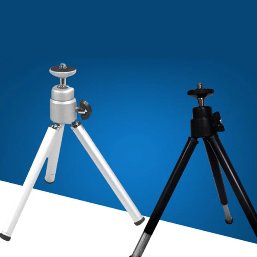2Pcs Flexible Mobile Phone Clip Selfie Stick Mini Tripod Portable Aluminum Alloy Camera Holder Stable Platform for Phone