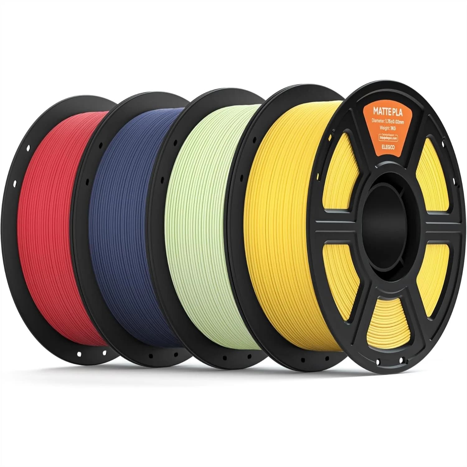 Filamento PLA Opaco 1.75mm Confezione da 4KG, Filamento per Stampante 3D ad Alta Precisione con Avvolgimento Ordinato, Senza Intasamenti, Compatibile con la Maggior Parte delle Stampanti FDM