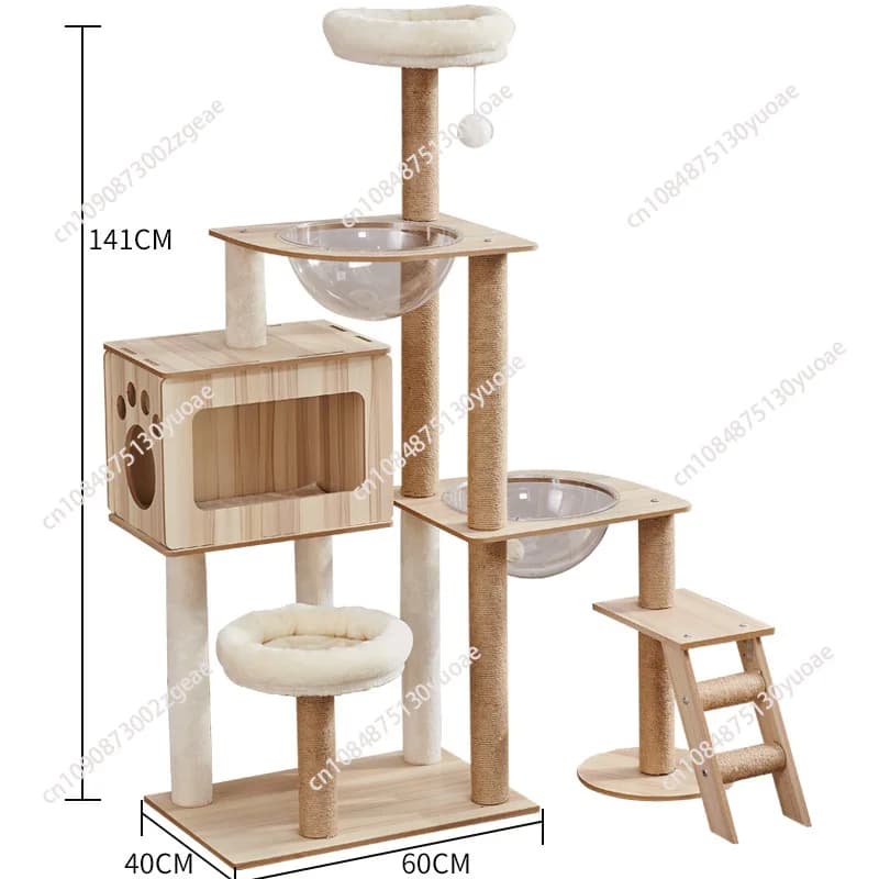 Pet Supplies Cat Climbing Frame Nest Scratch Board Tree Cat Supplies Pet Cat Toy Space Capsule