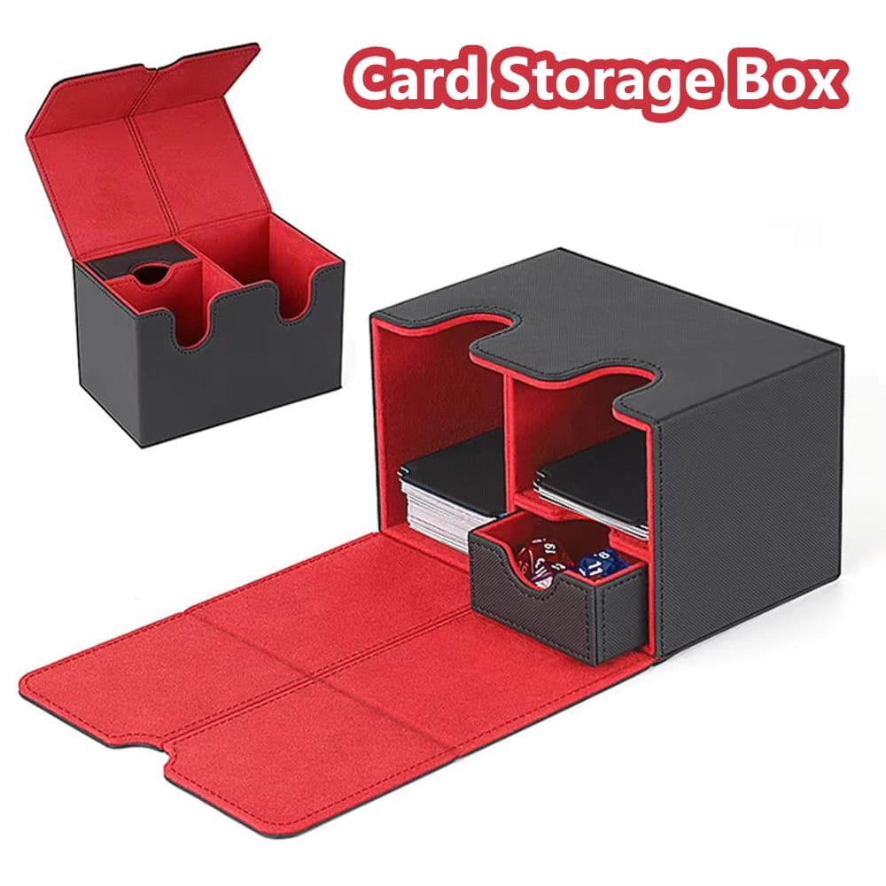 1Pc Trading Card Case Deck Box Storage for Durable Baseball Card Holder Display Cards Hobbies Protective Case