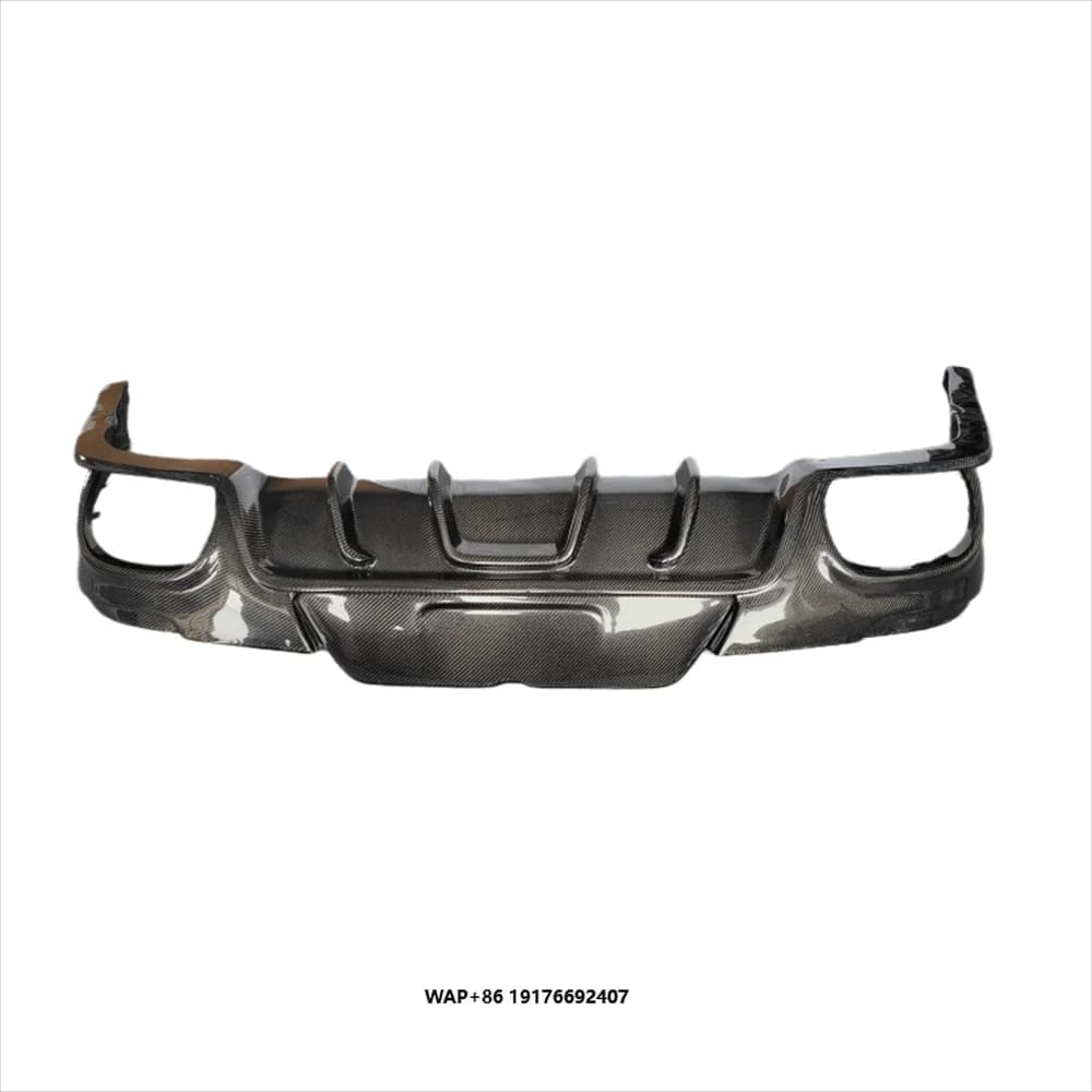for 14-16 Year Panamera 970 Carbon Fiber A-style Rear Diffuser Rear Lip Body Kit