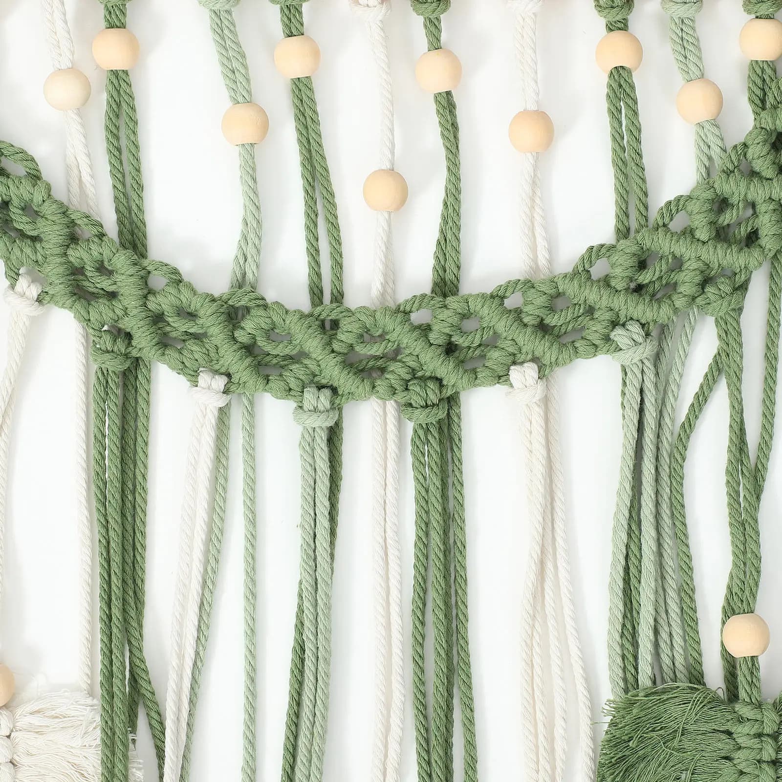 Nordic Style Woven Tree Leaf Tapestry Exquisite Handmade Macrame Wall Hanging Home Decor Bedroom Living Room Tapestry