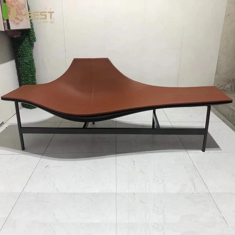 U-best Divano Moderno di Lusso in Pelle PU Premium con Gambe in Fibra di Vetro e Metallo per Hotel e Case di Alta Classe