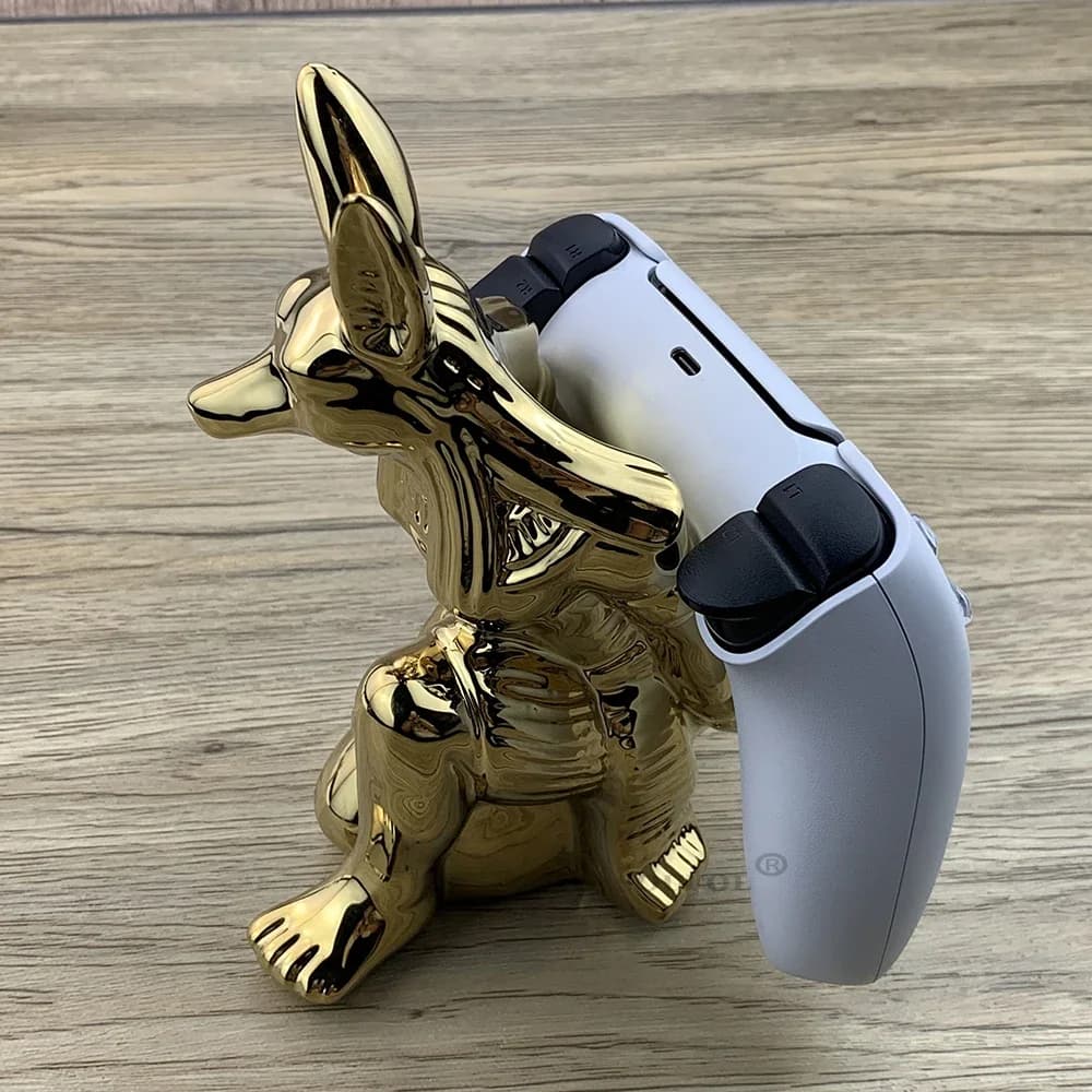 Supporto per gamepad per PS4/PS5/Xbox Anubis God Base Supporto per telefono cellulare Espositore universale per accessori di gioco Switch OLED