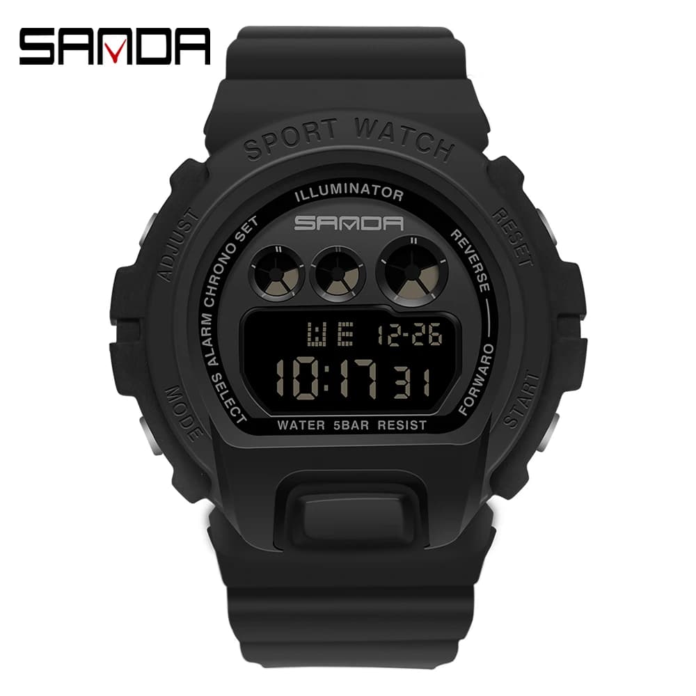 2022 New Fashion Sanda Simple Sport Watch Men orologi militari sveglia Ms resistente agli urti impermeabile digitale Reloj Hombre