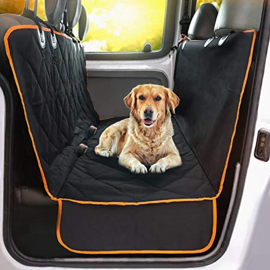 Coprisedile per Auto per Cani, per Sedile Posteriore di Auto XL, SUV e Camion - Protezione Durevole per Sedile Posteriore, Antiscivolo, Tipo Amaca per Cani