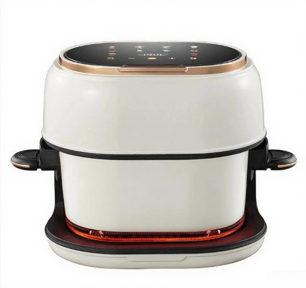 New 4 litre glass air fryer, panoramic visual operation with touch screen, healthy fryer without oil for large capacity domestic fryer