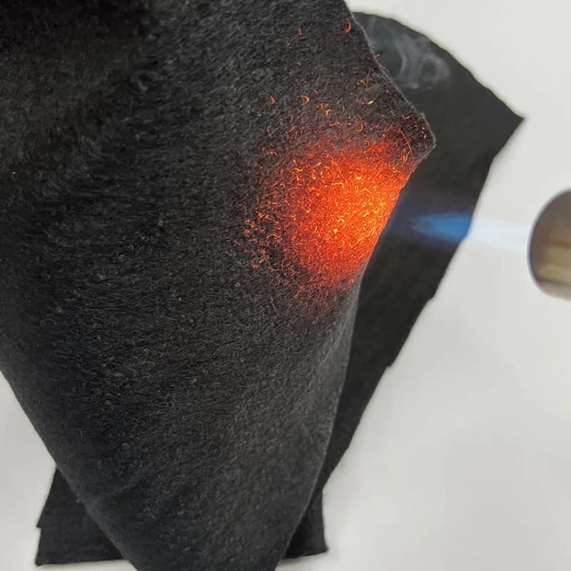 2mm/5mm Pre Oxidized Fiber Fireproof Welding Blanket Nonwoven Heat Resistant Mat for Solder Welding Insulation Pad Work Use