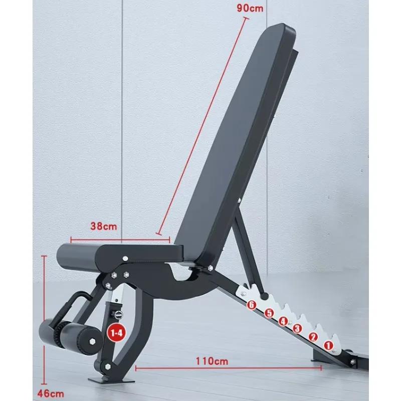 Hot Sale New commercial fitness bench chair with adjustable handlebars gym equipment bench weight bench folding workout bench for home