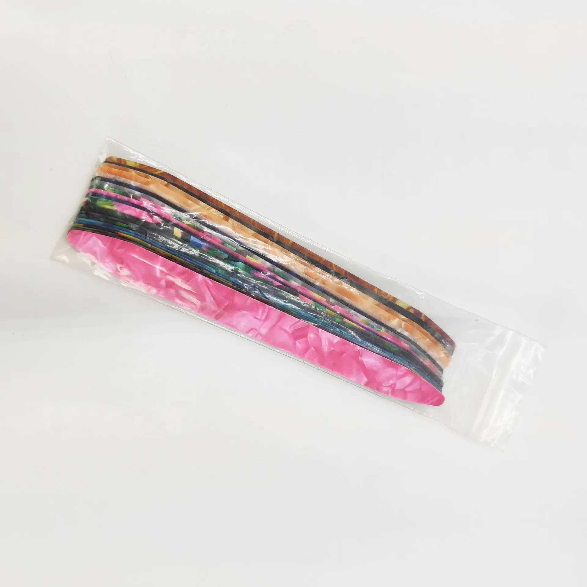 10-Pack Random Color Celluloid Long Guitar Plectrum Elastic Pick for Liuqin / Xiao Ruan / Oud Practice & Performance