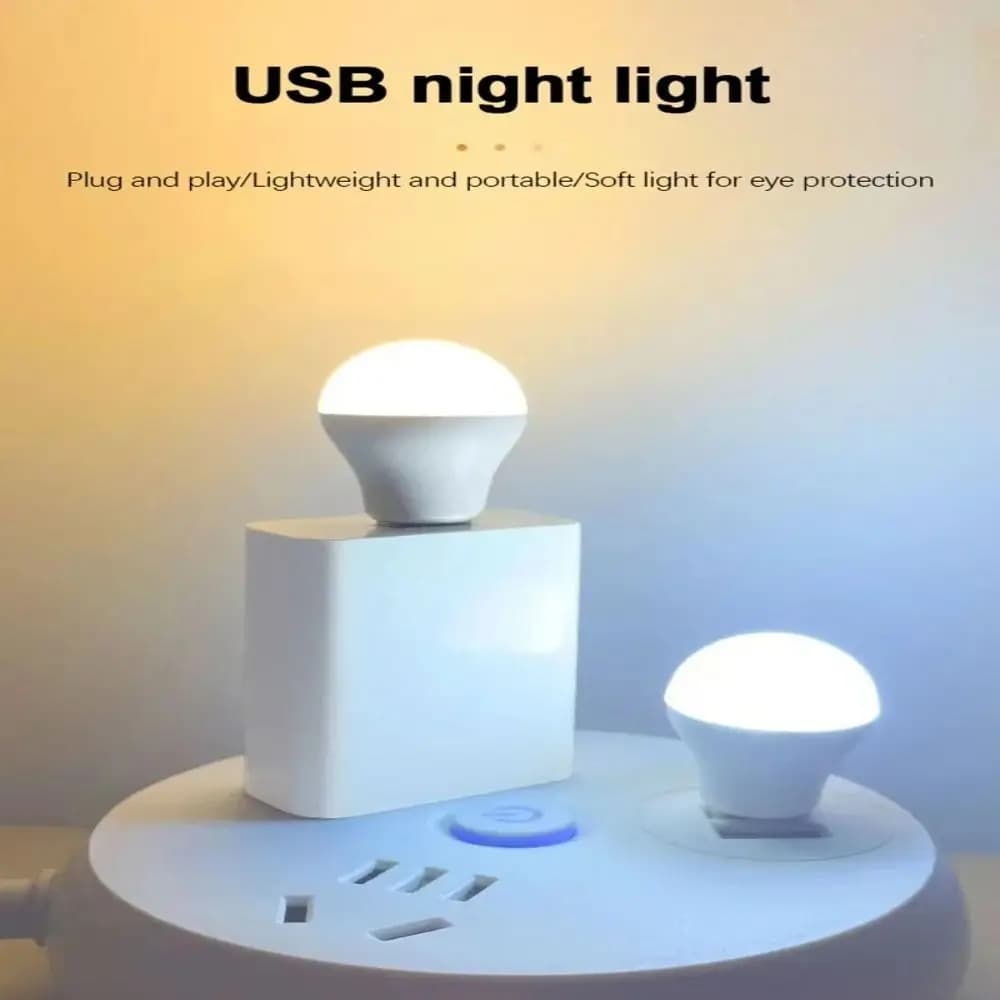 Luce Notturna USB 5V Luminosa, Illuminazione Soffusa, Mini Lampada Notturna Super Luminosa, Design Compatto e Leggero, Luce Notturna Portatile