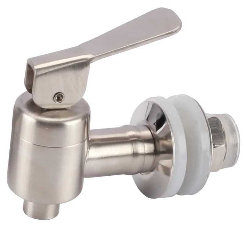 1PC 304 Barile di vino in acciaio inossidabile Rubinetto Barattolo di vetro Barattolo di vino in ceramica Ugello dell'acqua fisso Maniglia singola con interruttore della valvola del filtro