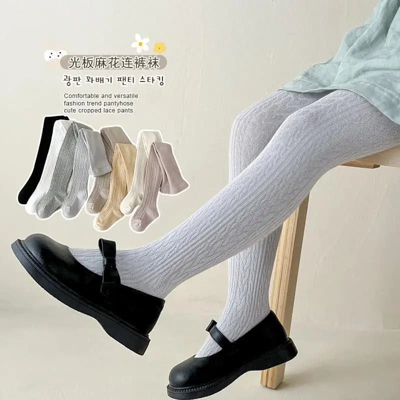 Collant per ragazze Primavera e autunno Leggings sottili per bambini Inverno Bianco Calzini interi per bambini Mutandine per bambini