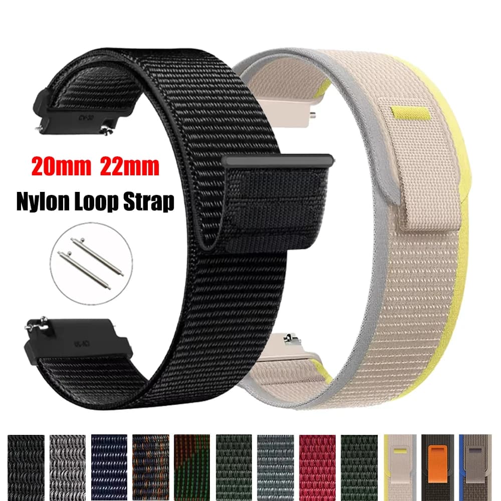 Cinturino in nylon velcro per COROS APEX 2 Pro cinturino con anello intrecciato per COROS PACE 3 2/APEX 46mm 42mm bracciali 20/22mm accessori
