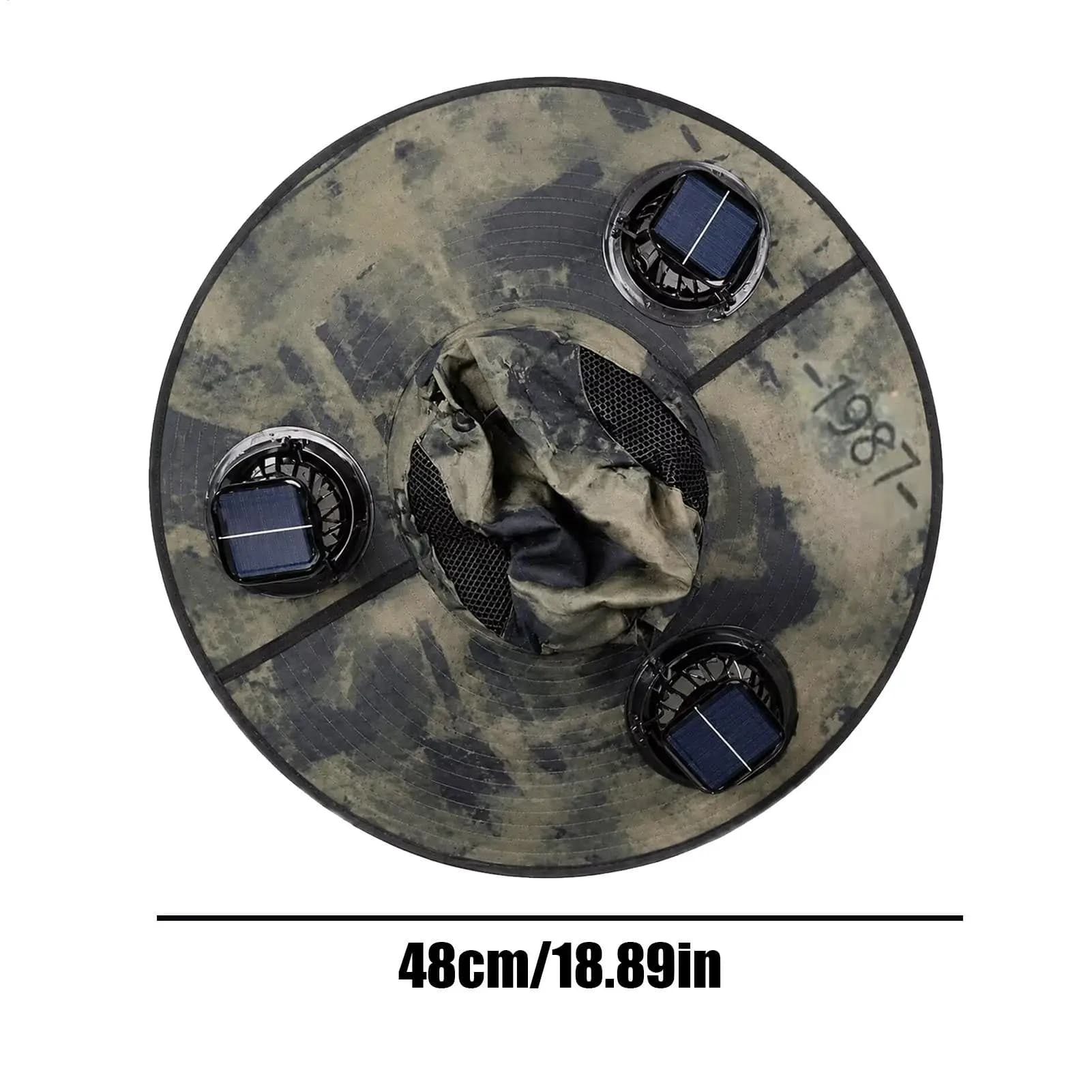 Solar-powered Fan Caps Sun Panel Fan Hat Fishing Hat 3-Speed Sun Blocking Headwear Wide Brim Solar Panel Fan Hat Summer Hat