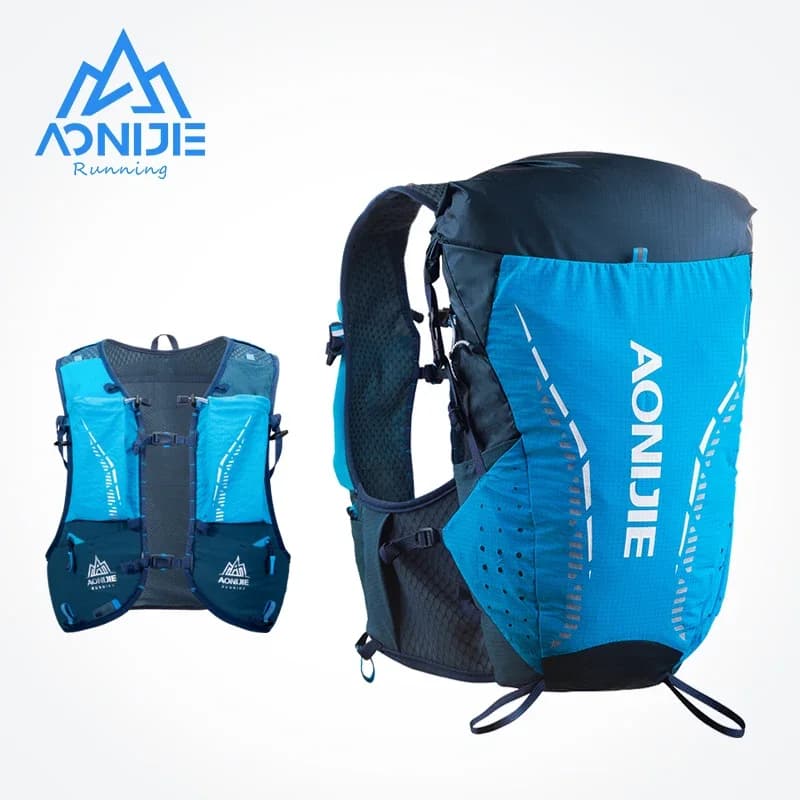 AONIJIE C9104S 2 pcs 500ml Soft Water Flask Ultra Vest 18L hydration backpack Pack Bag for Outdoor Trail Running Marathon Race