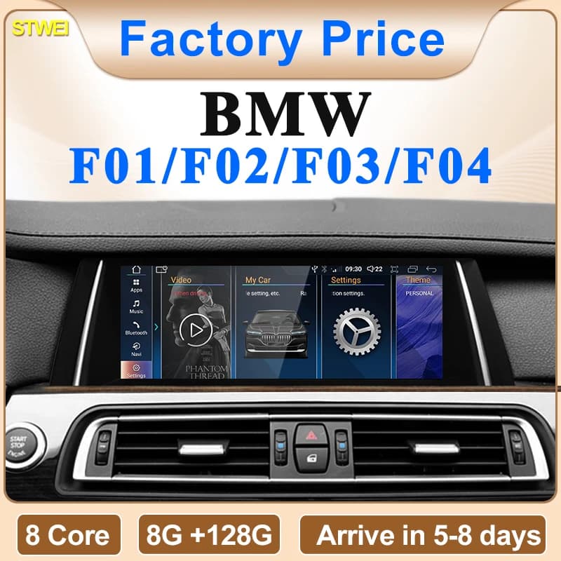 STWEI Nuovo ID6 ID7 ID8 UI 10.25incH Sistema Android Wireless Carplay AUTO Per BMW Serie 7 F01 F02 CIC NBT Lettori Video per auto GPS