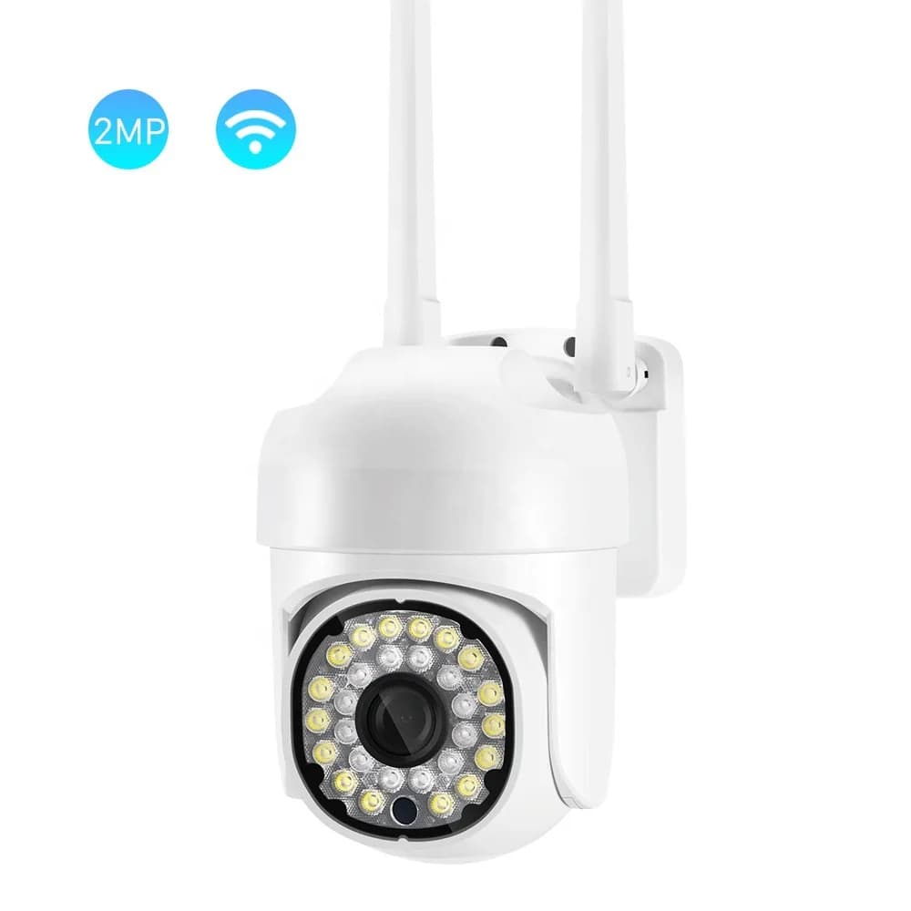 Telecamera IP Dome PTZ Wi-Fi 2MP 1080P con Rilevamento Movimento a Colori, App Yilot, AI Umanoid, Sicurezza Domestica, Interfono CCTV, Baby Monitor