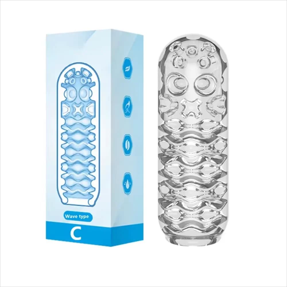 Men's Masturbating Mug Sexual Toys for Soft Pussy Transparent Vagina Adult Resistance Exercise Adult Supplies Adult Supplies Male Vacuum Pocket Mug