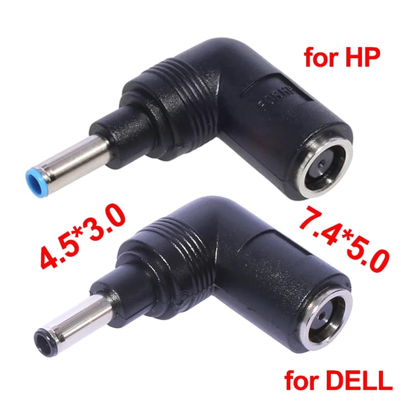 1/2/5 pz 7.4*5.0mm Femmina a 4.5*3.0mm Maschio DC Convertitore del Caricatore di Alimentazione Grande Sostituzione Spina Adattatore DC per HP Dell Del Computer Portatile