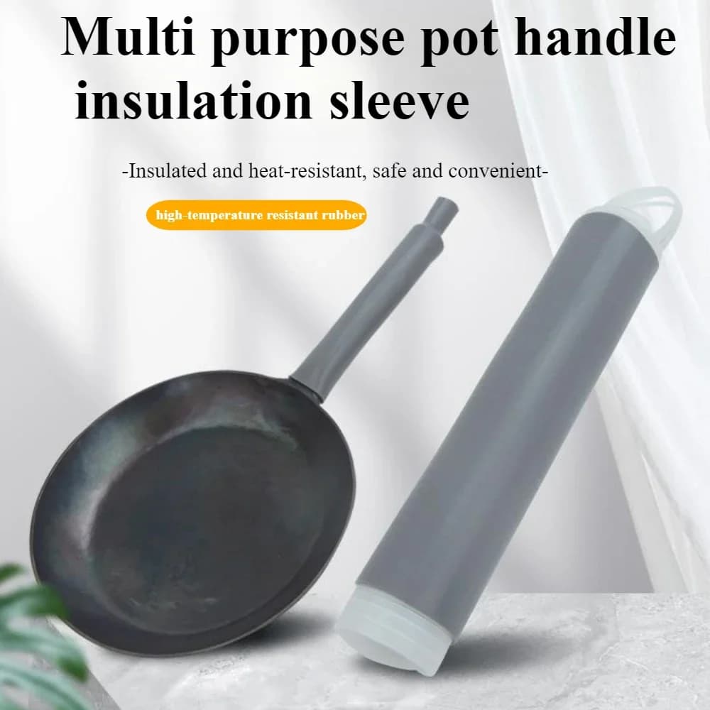 Soft Rubber Pot Handle Heat Resistant Cover Anti-coating Handle for pan Handle for pan Holder for hot handle
