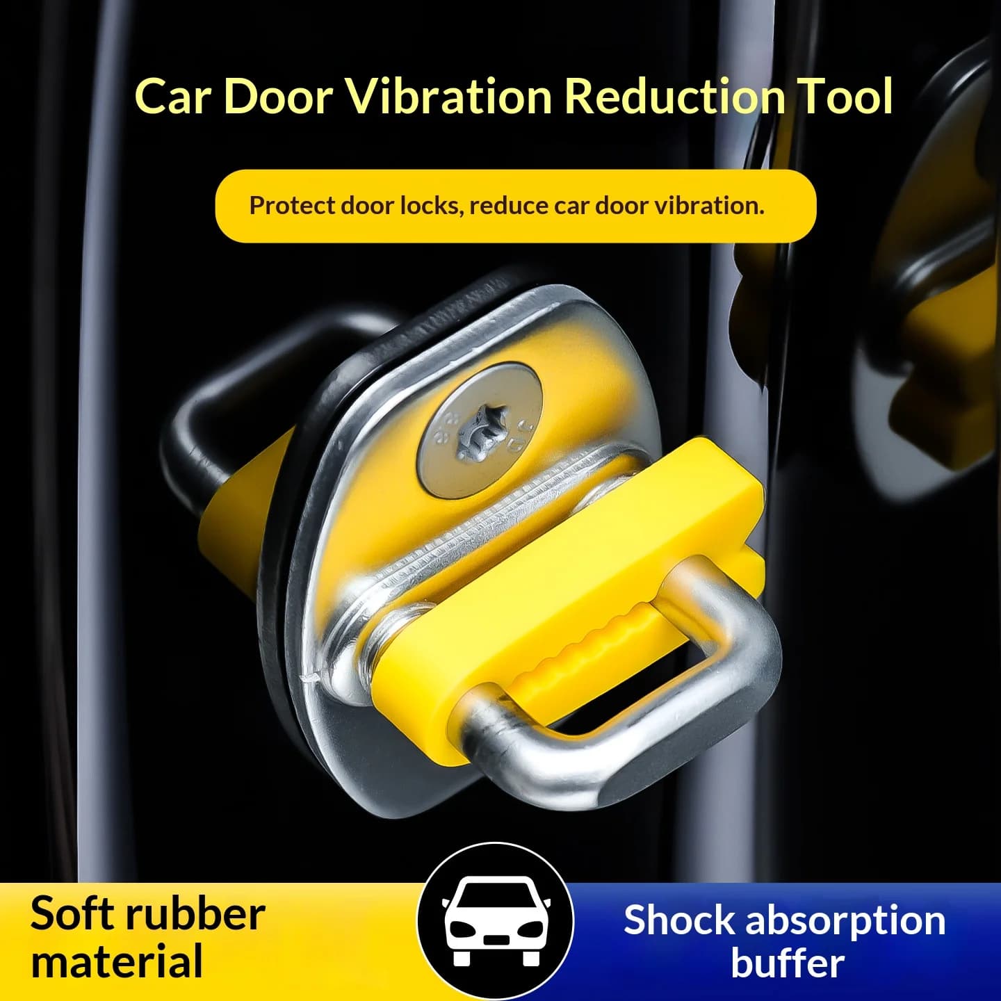 Gomma per Serratura Porta Auto per VW, Ammortizzatore, Accessori, Buffer, Smorzatore, Isolante Acustico, Silenziatore, Antirumore