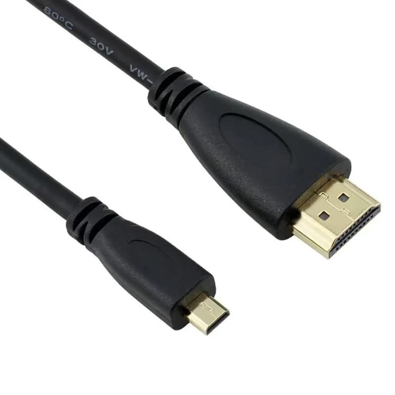 Cavo di conversione da micro HDMI a HDMI1M-3M Mini Head 1.4 Versione 1080P Cavo di collegamento ad alta definizione per tablet con fotocamera