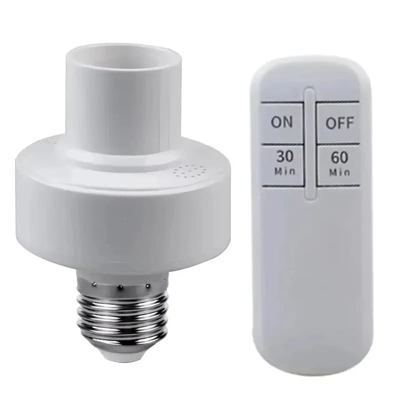 Wireless remote control Portalampada E27 Intelligent lampholder Range for LED bulbs Portableampada Wireless light switch kit AC 180-250V