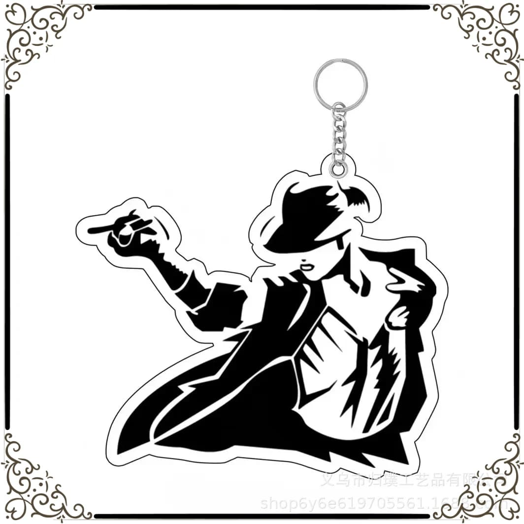 Multi-scene Decor Acrylic Keychain Michael Jackson, MJ Pendant Accessory, Ideal Decor Item for School Backpack and Gift Bag