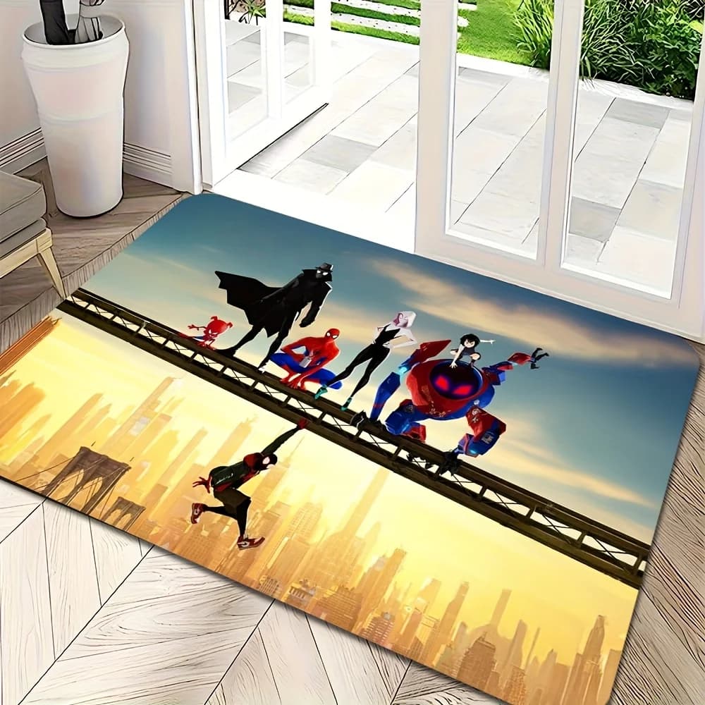 1pc, Floor Mat, Superhero & Classic Hero Themed Doormat, Multiple Sizes, Suitable for Living Room, Bathroom, Kitchen, Hotel,