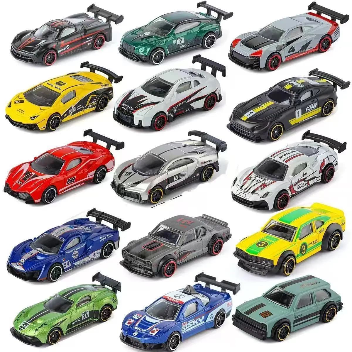 Model Car in League 1:64, Sports Car Slide, Car Racing, Children's Toy, Gift for Boys, Christmas Gift, Racing Car Ornament
