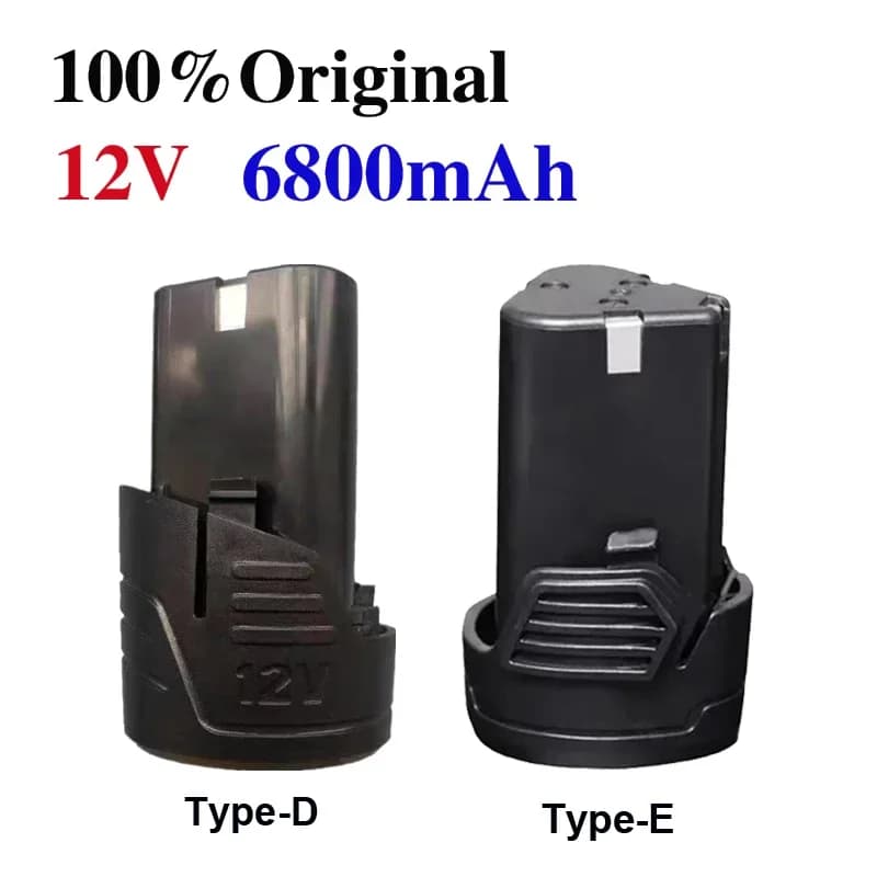2025 Original 12V 6800mAh electric tool universal charging battery, electric screwdriver, electric drill lithium-ion battery