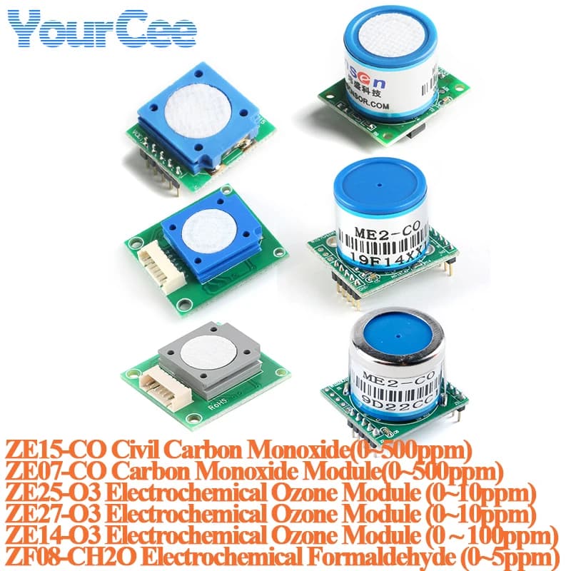 Sensore di Monossido di Carbonio ZE07-CO, Modulo di Rilevamento Gas ZE15-CO ZE25-O3 ZE07-CO ZE27-O3 ZE14-O3, Allarme per Monossido di Carbonio