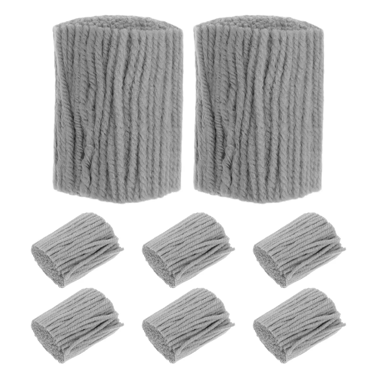 8 Rolls Precut Latch Hook Yarn Bundles DIY Crocheting Carpet Rugs Farmhouse Crochet Yarn Hook Kits for Beginners Kids Adult