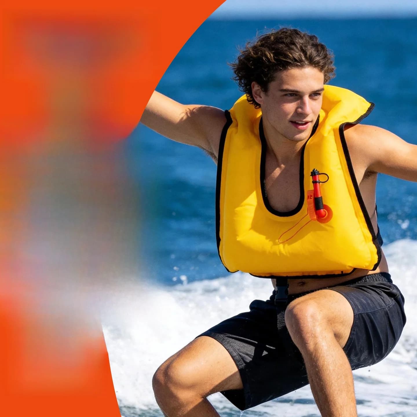 Portable Inflatable Life Jacket Adult Professional Foldable High Buoyancy Vest for Swimming And Fishing Car Dedicated Use