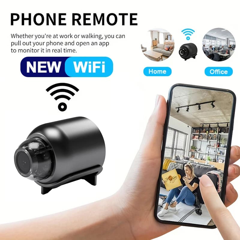 X5 Webcam 1080P HD 2.4Ghz WiFi Camera Indoor Security IP Camera Video Recorder Anti-theft Remote Monitor Lightweight mini camera