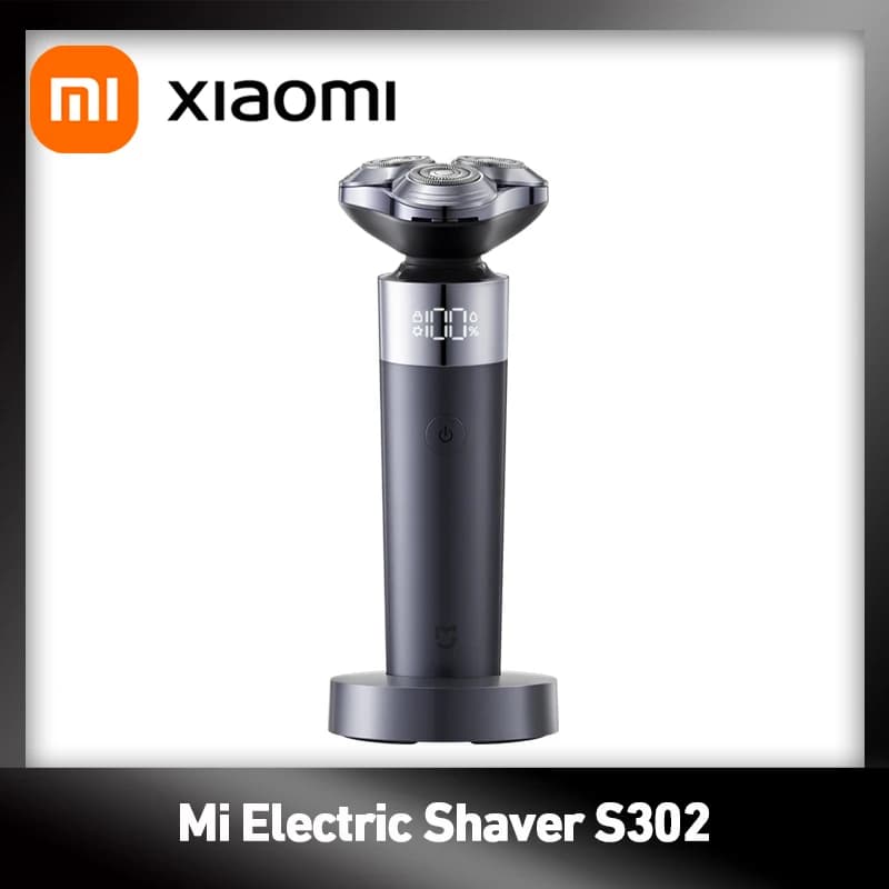 Xiaomi Mi Electric Shaver S302 Men's Beard Trimmer Machine Shaving Portable Flex Razor IPX7 Washable Dry Wet Machine Shaving