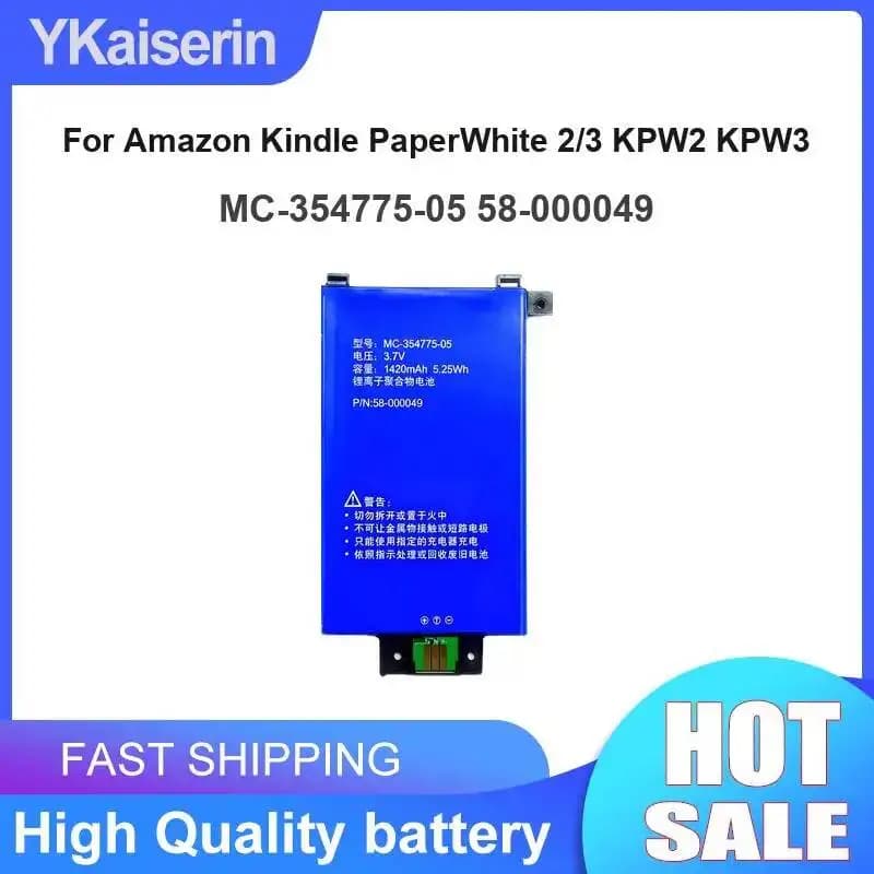 MC-354775-05 58-000049 Reliable Replacement Tablet Battery For Amazon Kindle Paperwhite 2 3 KPW2 KPW3 Safe And 4000Mah
