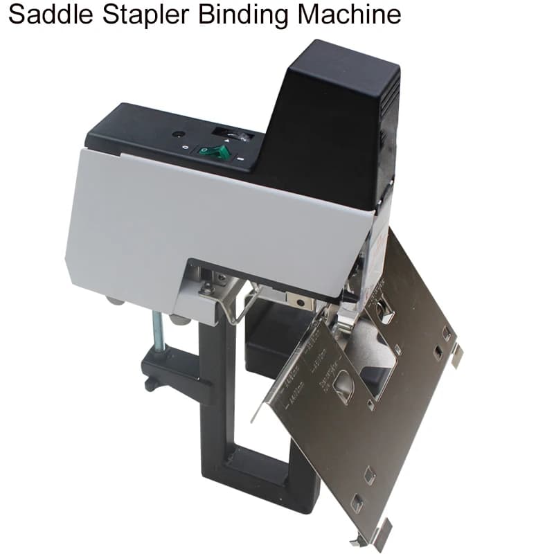 Punti metallici Raccoglitore Fogli Carta Rilegatrice elettrica 220V Desktop elettrico Cucitrice piatta/sella