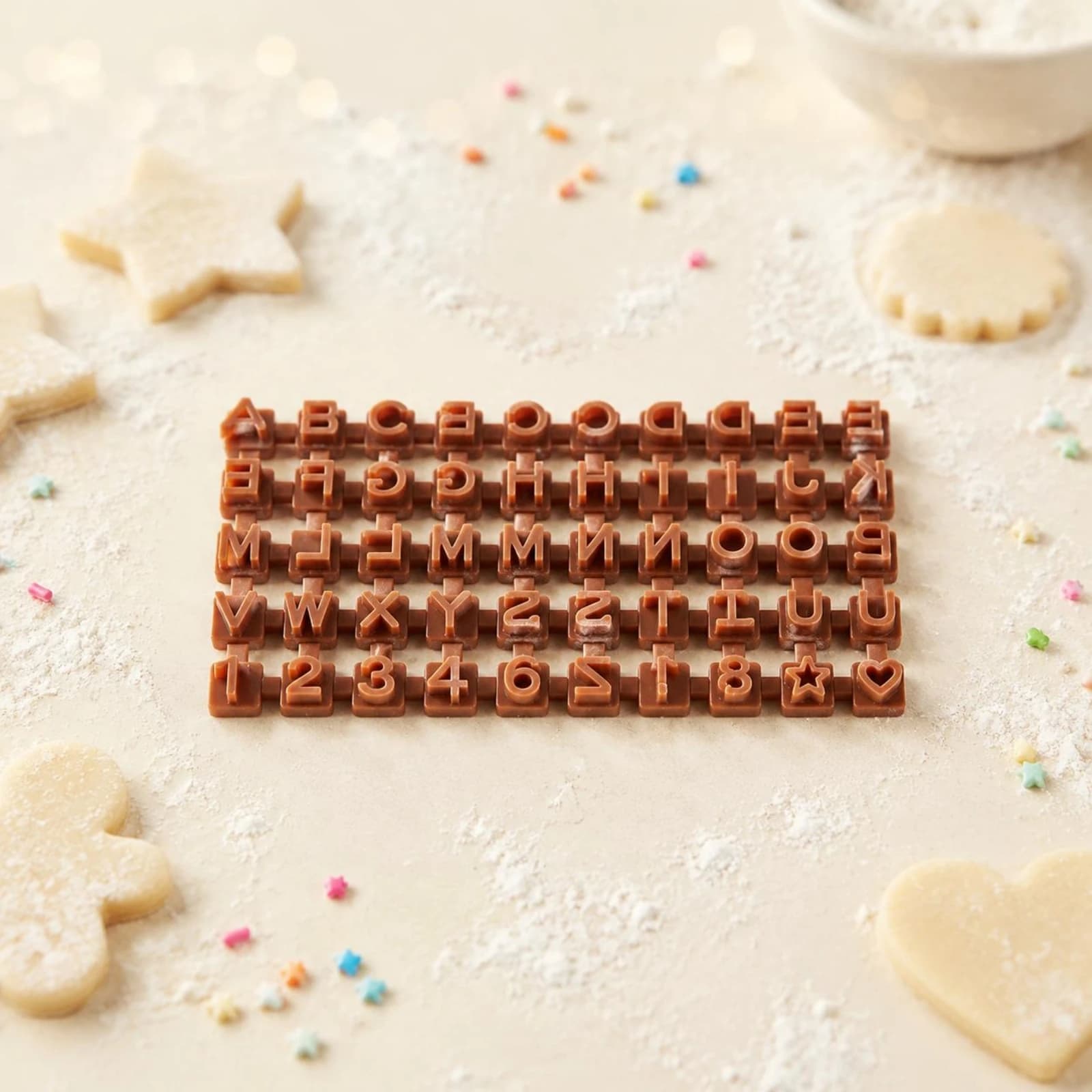 Cookie Stamping Mold Numbers and Symbols Cookie Letter Stamp Set Fondant Cake Stamp Handle Base Number Fondant Stamps