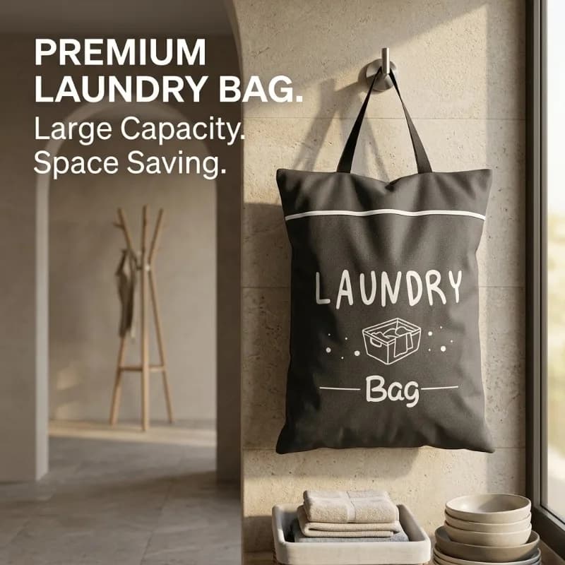 2pcs Large Washable Travel Laundry Bags, Suitable for Diapers, Dirty Clothes, Swimwear, Gym, College Dorm Dry and Wet Bags