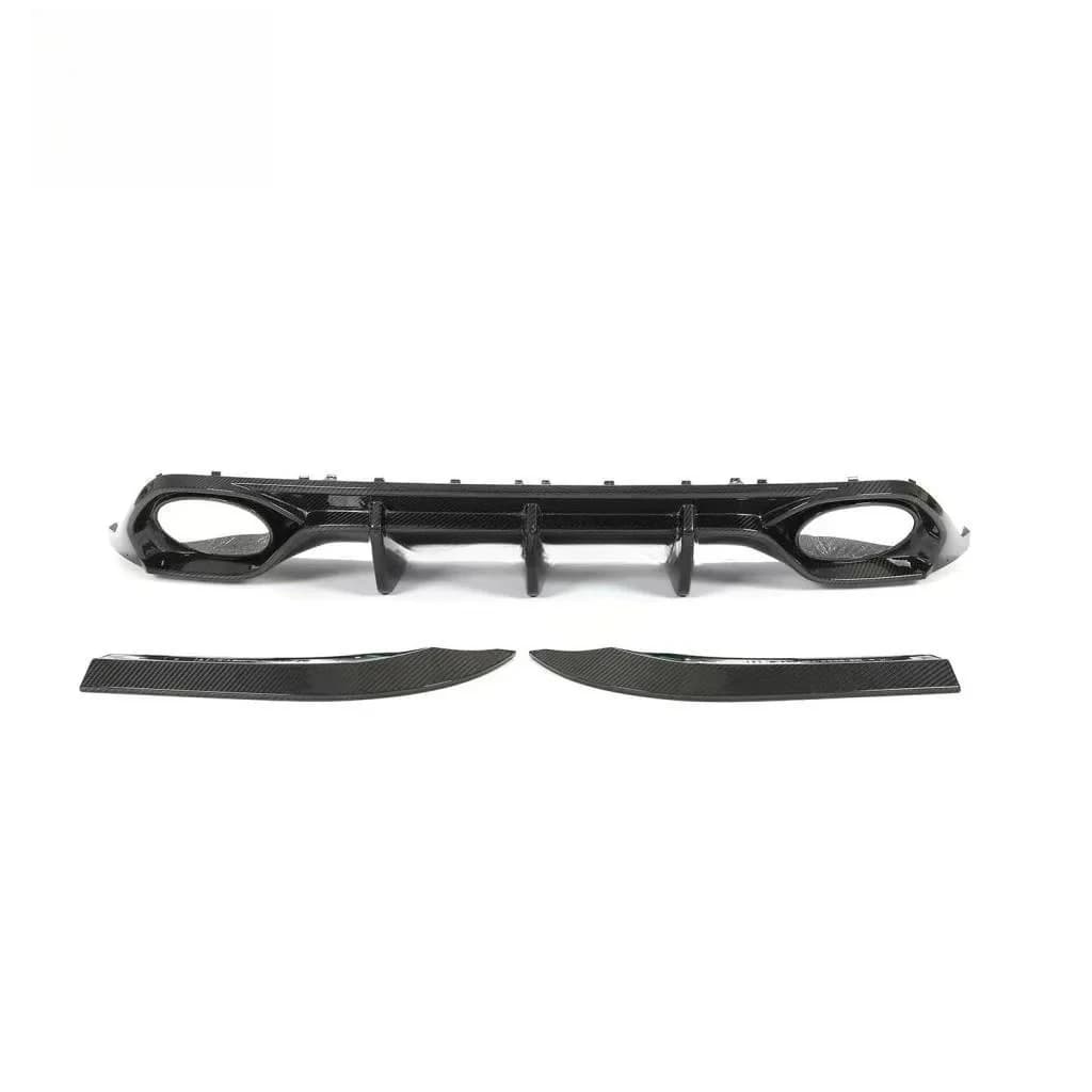 Diffusore per paraurti posteriore in fibra di carbonio stile OEM RS3 -Fit Premium